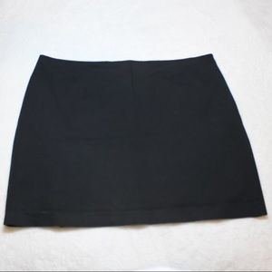 Black mini skirt